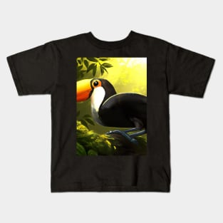 Toucan in Jungle Kids T-Shirt